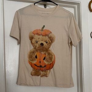 Grayson/Theak Beige Teddy Pumpkin Graphic Tee